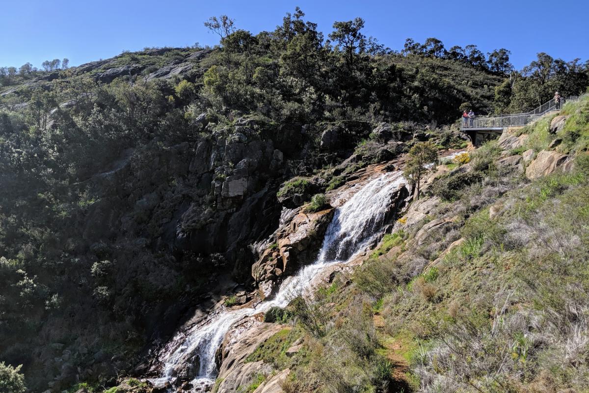 Dog friendly walks Perth Hills: Lesmurdie Falls